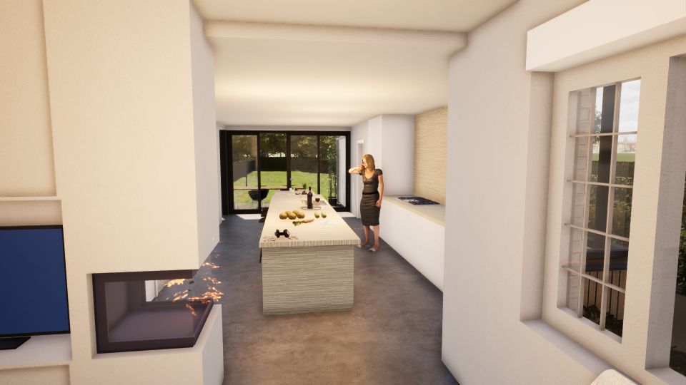 3d interieur renovatie woning