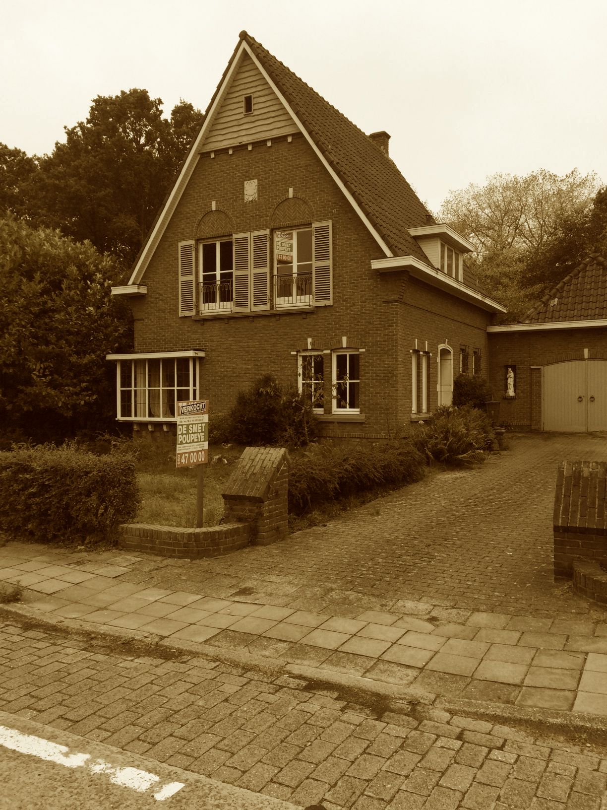 oude foto villa voor verbouwing